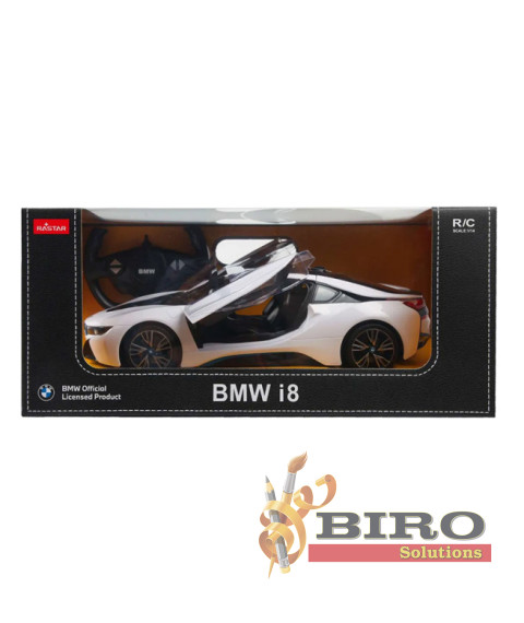 Masina cu telecomanda RASTAR 1:14 BMW i8, 71000, alba